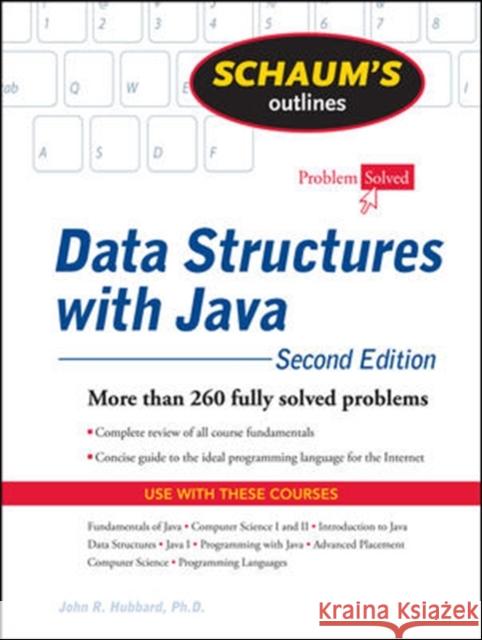 Schaum's Outline of Data Structures with Java Hubbard, John 9780071611619  - książka