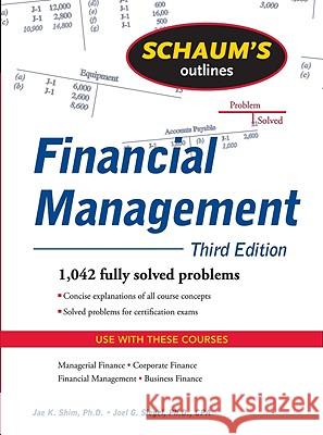Schaum's Outline of Financial Management Jae Shim 9780071635318  - książka