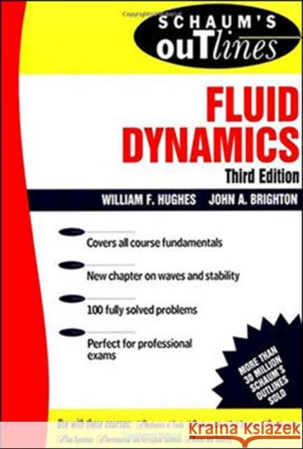 Schaum's Outline of Fluid Dynamics William F Hughes 9780070311183  - książka