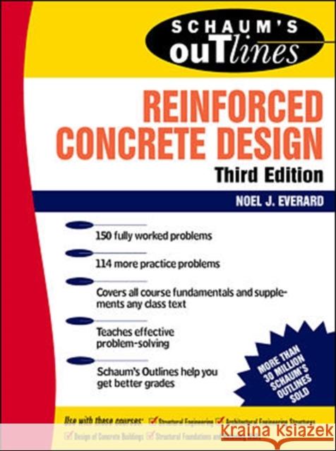Schaum's Outline of Reinforced Concrete Design Noel J. Everard 9780070197725  - książka