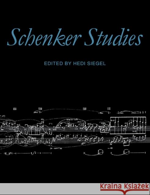 Schenker Studies Hedi Siegel 9780521106863 Cambridge University Press - książka