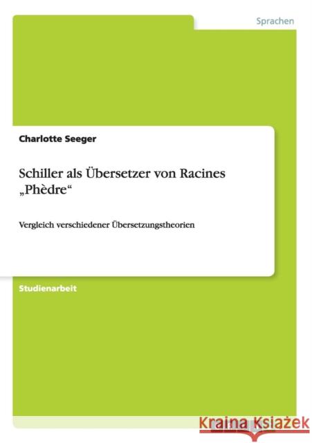 Schiller als Übersetzer von Racines 