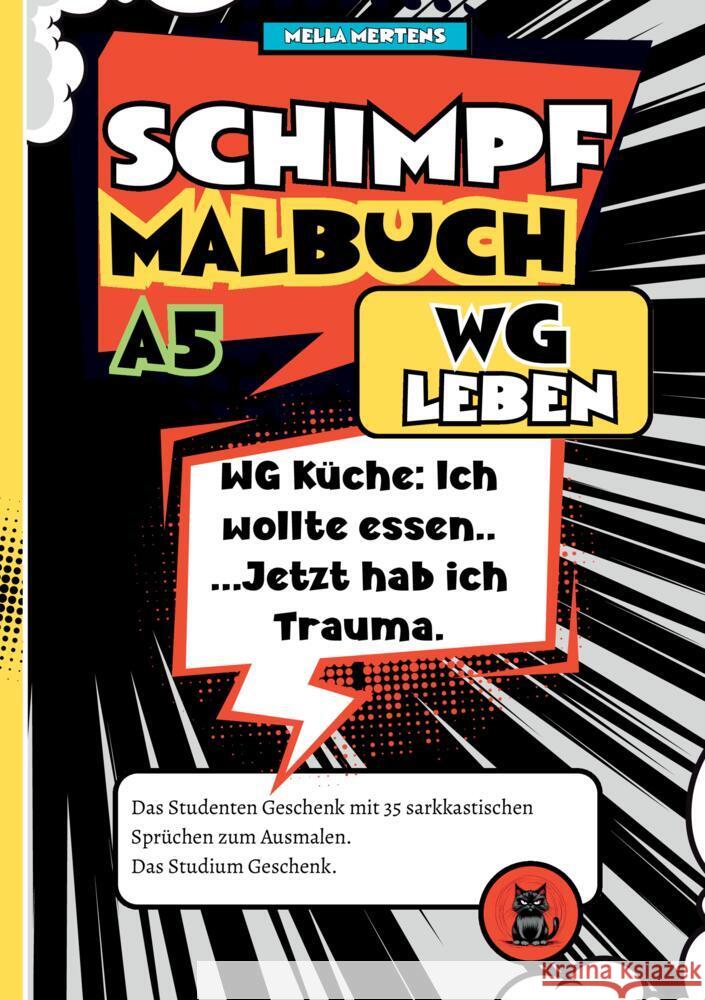 Schimpfmalbuch WG Leben Mertens, Mella 9783384794185 tredition - książka