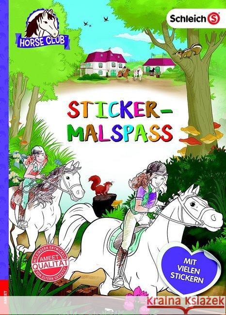 Schleich Horse Club - Sticker-Malspaß : Mit vielen Stickern  9783960802914 Ameet - książka