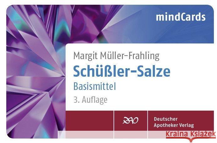 Schüßler-Salze, Basismittel, Kartenfächer Müller-Frahling, Margit 9783769265569 Deutscher Apotheker Verlag - książka