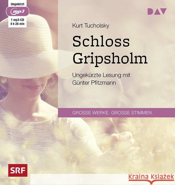 Schloss Gripsholm, 1 MP3-CD : Ungekürzte Lesung Tucholsky, Kurt 9783862318797 Der Audio Verlag, DAV - książka