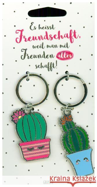 Schlüsselanhänger Set mit Kaktus 