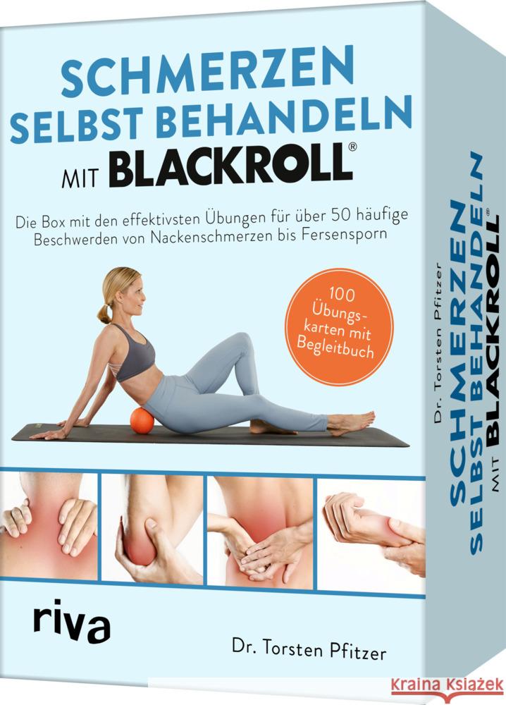Schmerzen selbst behandeln mit BLACKROLL® - Kartenset Pfitzer, Torsten 9783742323170 Riva - książka