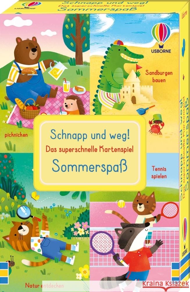 Schnapp und weg! Das superschnelle Kartenspiel: Sommerspaß  9781035703784 Usborne Verlag - książka