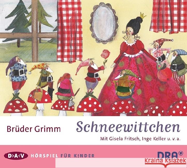 Schneewittchen, 1 Audio-CD : Hörspiel mit Gisela Fritsch, Inge Keller u.v.a. (1 CD), Hörspiel Grimm, Jacob; Grimm, Wilhelm 9783862318384 Der Audio Verlag, DAV - książka