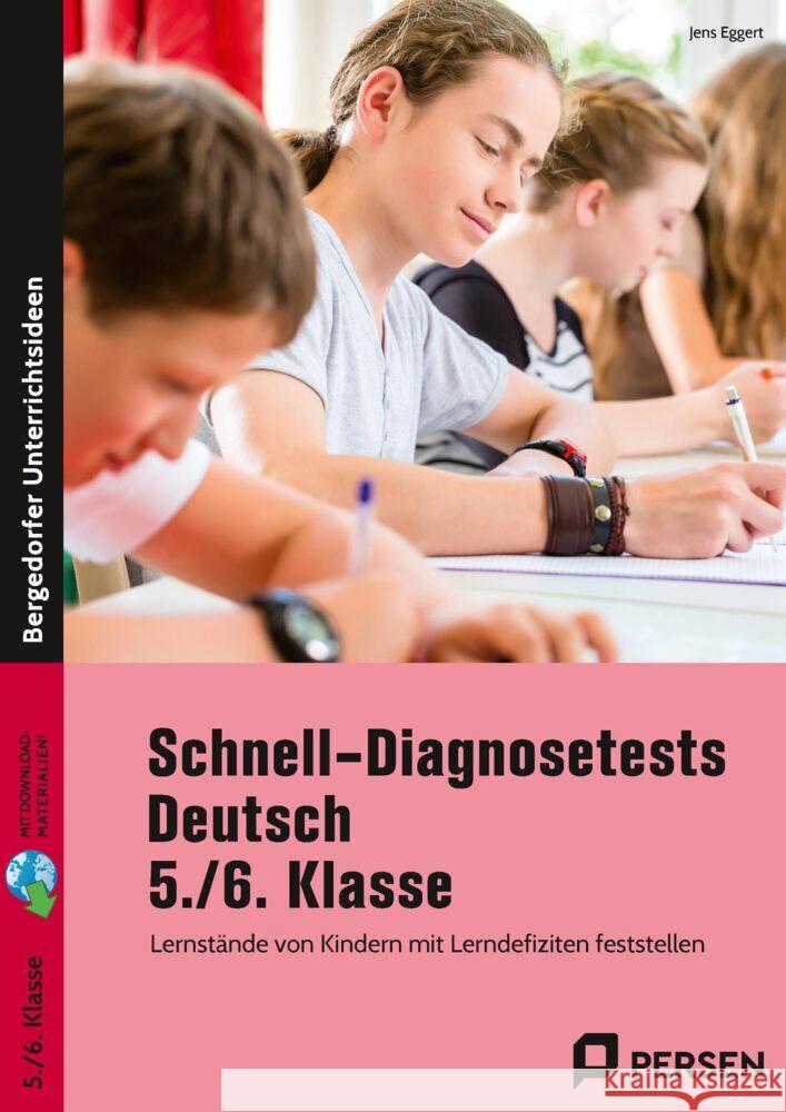 Schnell-Diagnosetests Deutsch 5./6. Klasse Eggert, Jens 9783403210900 Persen Verlag in der AAP Lehrerwelt - książka