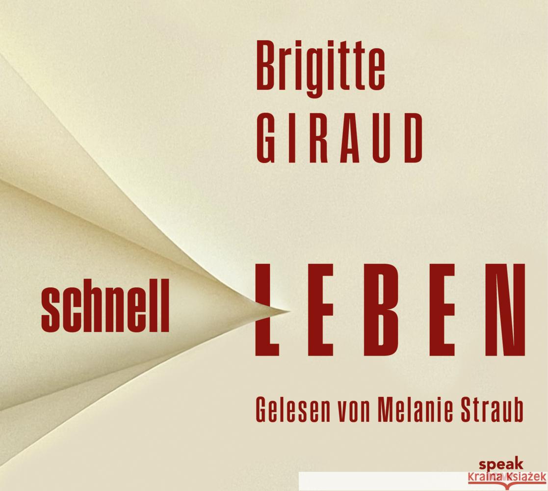 Schnell leben, Audio-CD, MP3 Giraud, Brigitte 9783948674236 speak low - książka