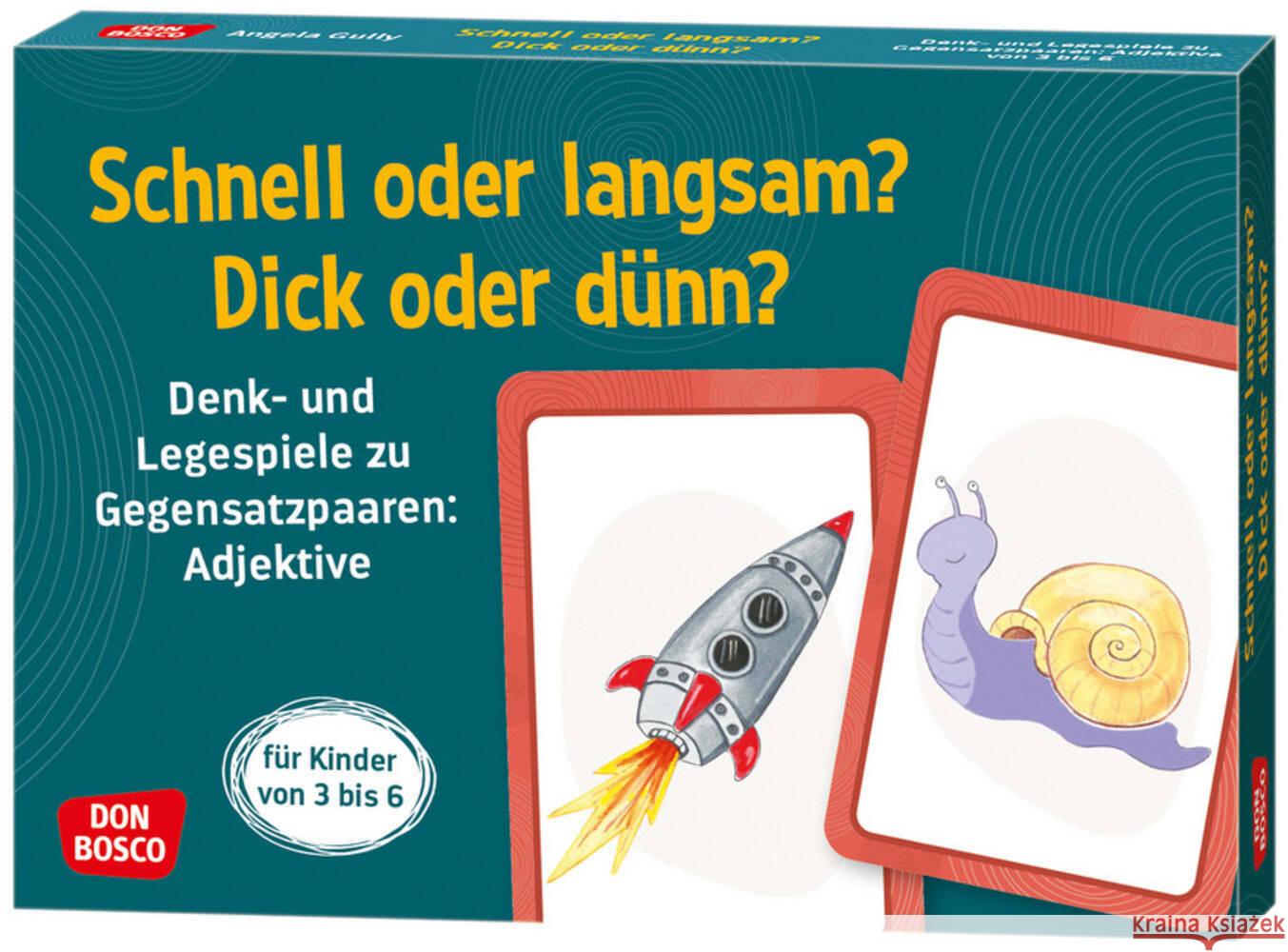 Schnell oder langsam? Dick oder dünn? Gully, Angela 4260694920312 Don Bosco Medien - książka