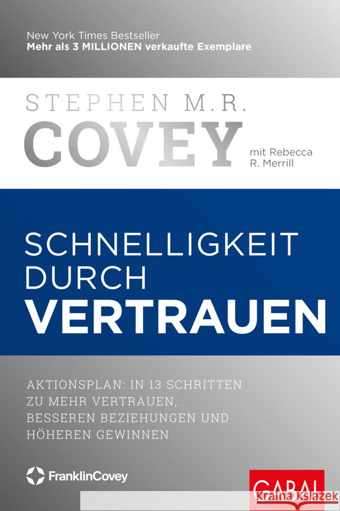 Schnelligkeit durch Vertrauen Covey, Stephen M. R., Merrill, Rebecca R. 9783967391114 GABAL - książka