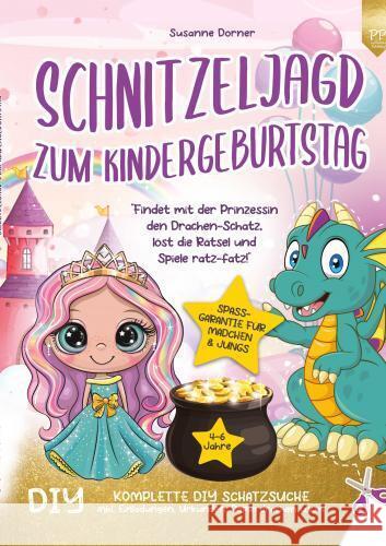 Schnitzeljagd Kindergeburtstag: 4 bis 6 Jahre | Findet mit Tiger den Dschungel-Schatz, löst die Rätsel und Spiele ratz-fatz! Dorner, Susanne 9789403761596 positiverleben Publishing - książka