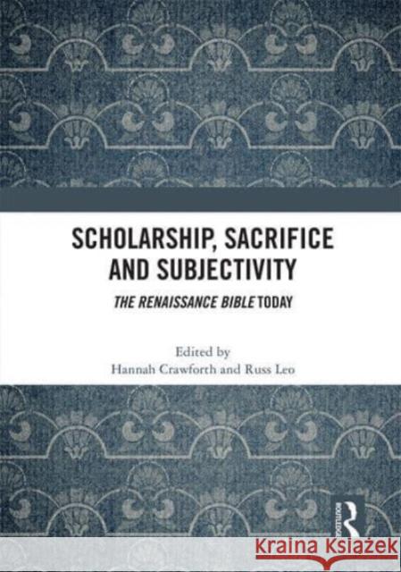 Scholarship, Sacrifice and Subjectivity  9780367761899 Taylor & Francis Ltd - książka