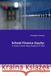 School Finance Equity Christopher Peckover 9783639335743 VDM Verlag - książka