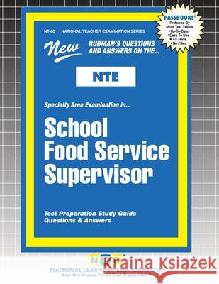 School Food Service Supervisor Passbooks 9781799384809 National Learning Corp - książka