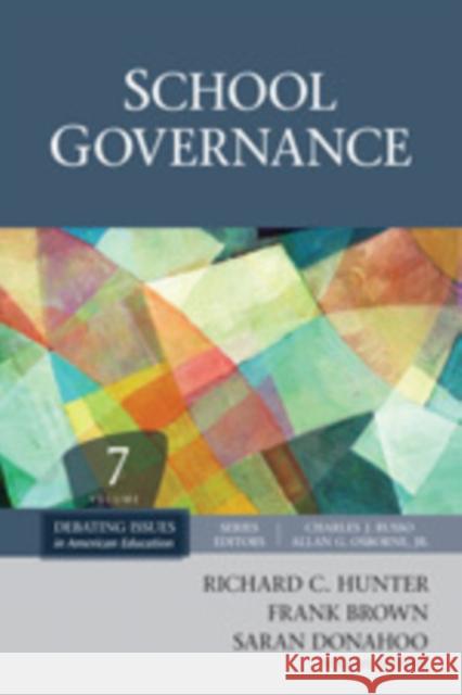 School Governance Richard C Hunter 9781412987653  - książka