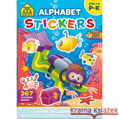 School Zone Alphabet Stickers Workbook Zone, School 9781589477469 School Zone Publishing Conpany, Inc. - książka