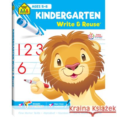 School Zone Kindergarten Write & Reuse Workbook Zone, School 9781681472829 School Zone Publishing Conpany, Inc. - książka