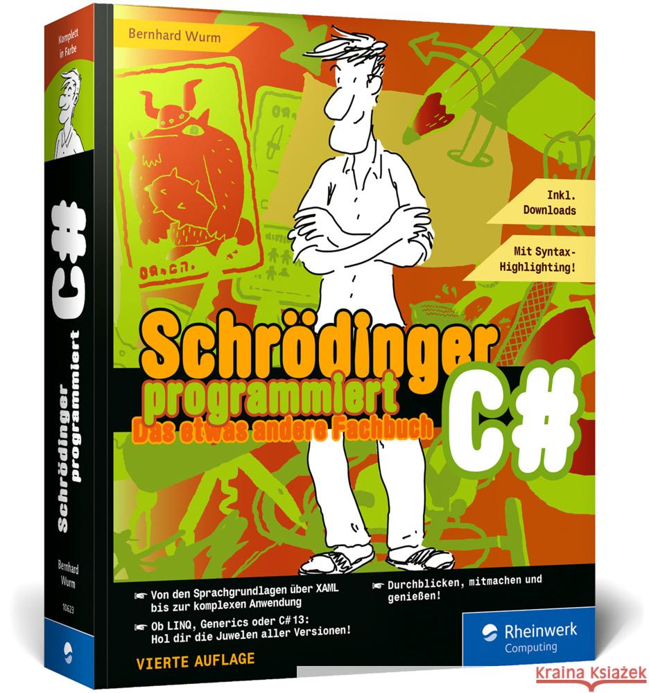 Schrödinger programmiert C# Wurm, Bernhard 9783367106233 Rheinwerk Computing - książka