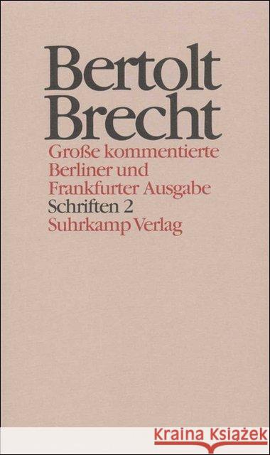 Schriften, 2 Bde.. Tl.2 : 1933-1942 Brecht, Bertolt Hecht, Werner Knopf, Jan 9783518400821 Suhrkamp - książka