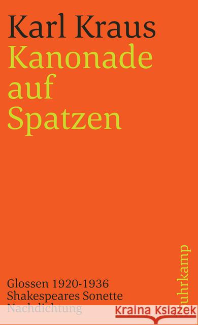 Schriften in den suhrkamp taschenbüchern. Zweite Abteilung. Acht Bände Kraus, Karl 9783518378304 Suhrkamp - książka