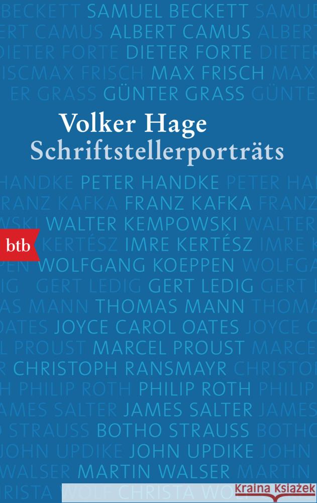 Schriftstellerporträts Hage, Volker 9783442770953 btb - książka