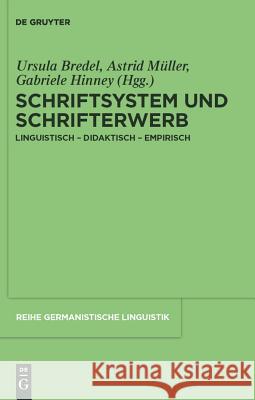 Schriftsystem und Schrifterwerb Bredel, Ursula 9783110232240 Llh - książka