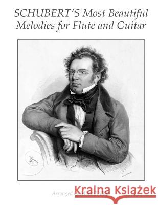 Schubert's Most Beautiful Melodies for Flute and Guitar Franz Schubert Mark Phillips 9781717598240 Createspace Independent Publishing Platform - książka