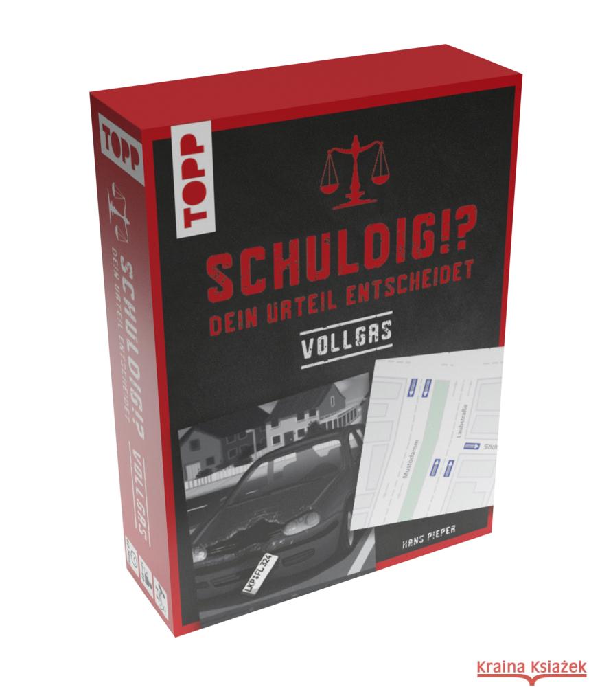 Schuldig?! Dein Urteil entscheidet - Vollgas. Krimispiel in 50 Karten Pieper, Hans 4007742182731 Frech - książka