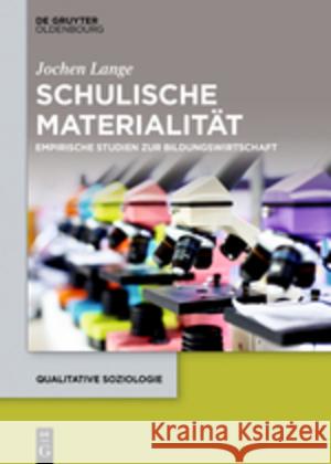 Schulische Materialität Jochen Lange 9783110519402 Walter de Gruyter - książka