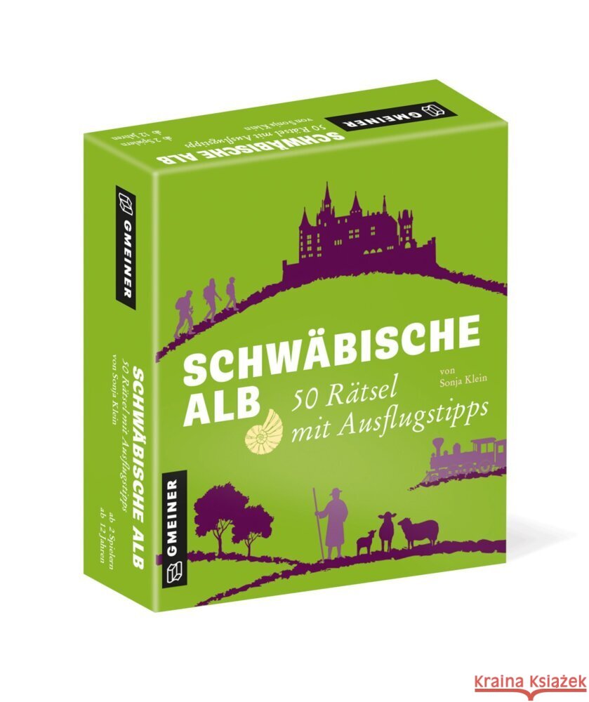 Schwäbische Alb - 50 Rätsel mit Ausflugstipps Klein, Sonja 9783839280089 Gmeiner-Verlag - książka