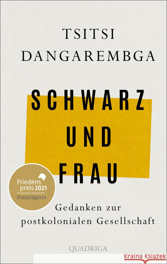 Schwarz und Frau Dangarembga, Tsitsi 9783869951270 Quadriga - książka