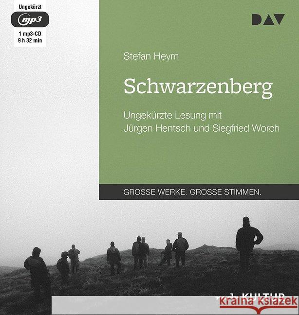 Schwarzenberg, 1 MP3-CD : Ungekürzte Lesung mit Jürgen Hentsch und Siegfried Worch (1 mp3-CD), Lesung. MP3 Format Heym, Stefan 9783742409232 Der Audio Verlag, DAV - książka