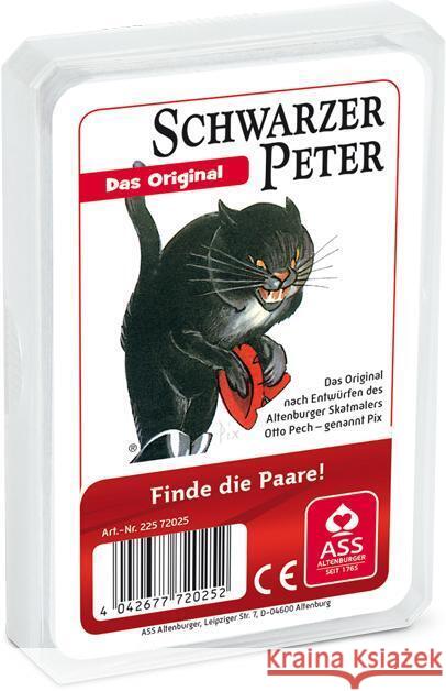 Schwarzer Peter, Original (Kinderspiel) : Standardspiel  4042677720252 ASS Spielkartenfabrik - książka