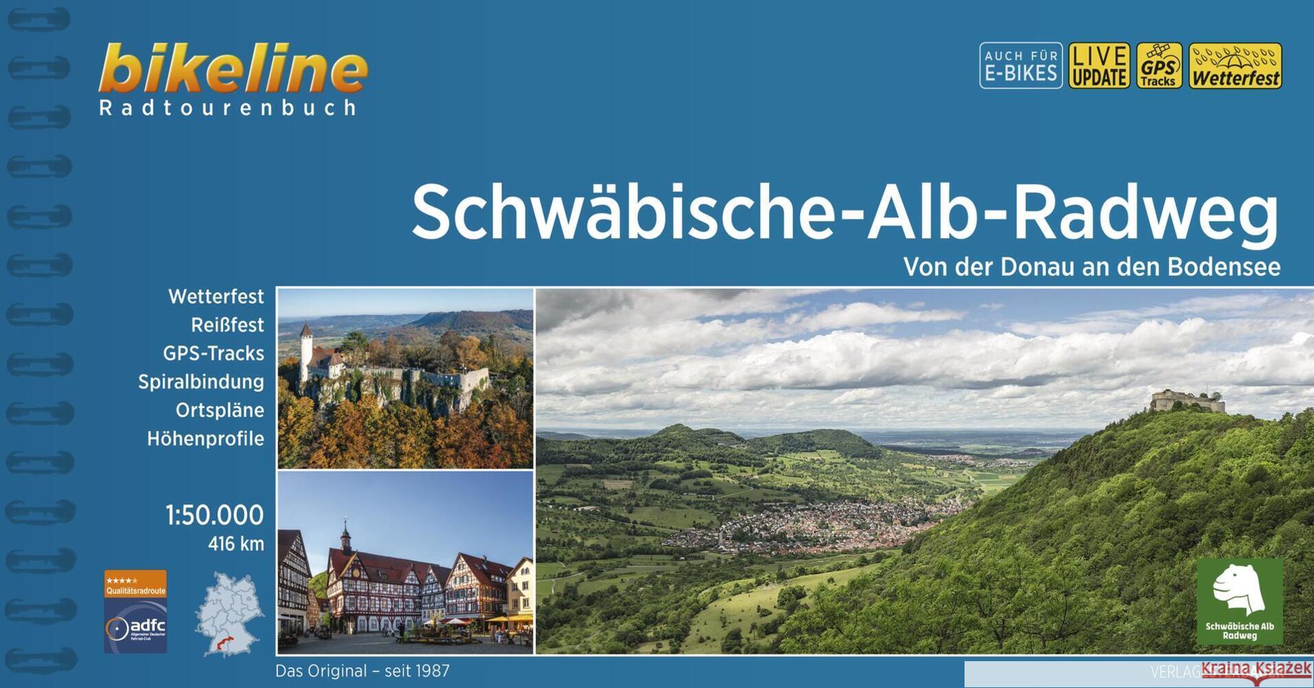 Schwäbische Alb Radweg  9783711101211 Esterbauer - książka