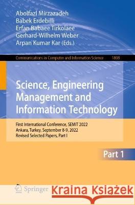 Science, Engineering Management and Information Technology  9783031403941 Springer Nature Switzerland - książka