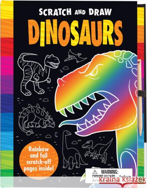 Scratch & Draw Dinosaurs - Scratch Art Activity Book Nat Lambert Barry Green  9781787007185 Gemini Books Group Ltd - książka