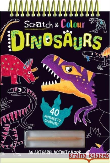 Scratch and Colour Dinosaurs Jenny Copper 9781801052665 Imagine That Publishing Ltd - książka