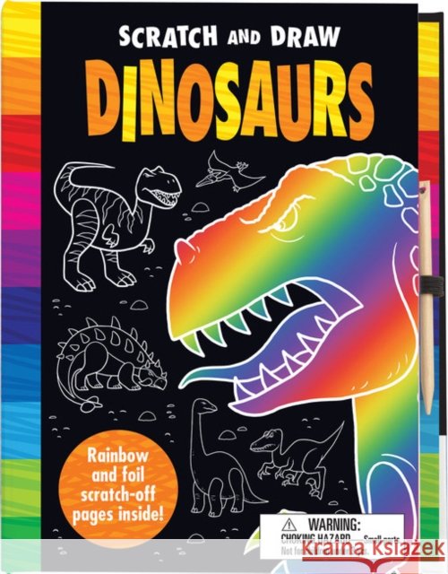 Scratch & Draw Dinosaurs - Scratch Art Activity Book Nat Lambert 9781787007185 Gemini Books Group Ltd - książka