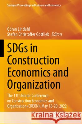 SDGs in Construction Economics and Organization  9783031255007 Springer - książka