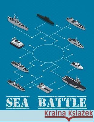 Sea Battle: Classic Battleship Paper Game Grid. Smw Publishing 9781692749538 Independently Published - książka