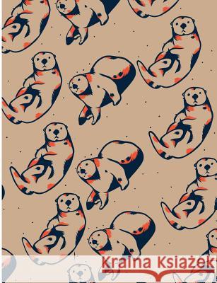 Sea Otter Patterns: Cute Otter College Ruled Line Notebook Jen Sterling 9781073029976 Independently Published - książka