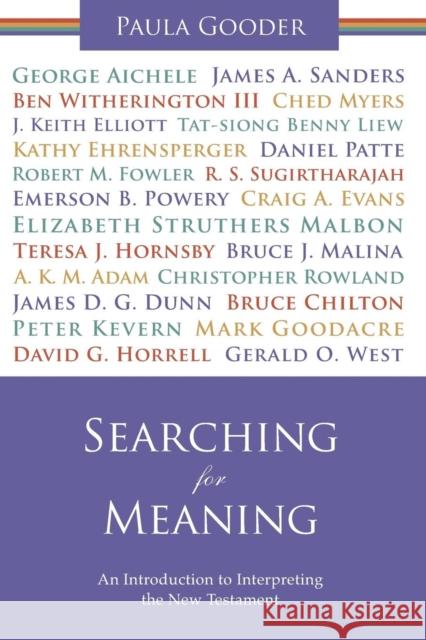 Searching for Meaning: An Introduction to Interpreting the New Testament. Paula Gooder Gooder, Paula 9780281058358  - książka