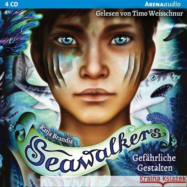 Seawalkers - Gefährliche Gestalten, 4 Audio-CDs : Lesung Brandis, Katja 9783401241203 Arena - książka