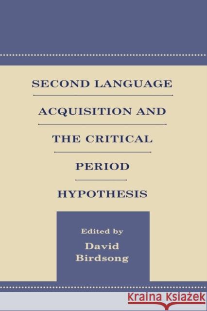 Second Language Acquisition Research: Theory-Construction and Testing Birdsong, David 9780805830842 Taylor & Francis - książka