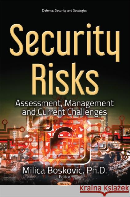 Security Risks: Assessment, Management & Current Challenges Milica Boskovic, PhD 9781536120387 Nova Science Publishers Inc - książka