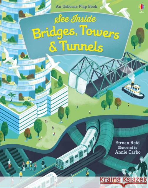 See Inside Bridges, Towers and Tunnels Reid, Struan 9781474922500 Usborne Publishing Ltd - książka